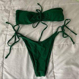 emerald green bikini